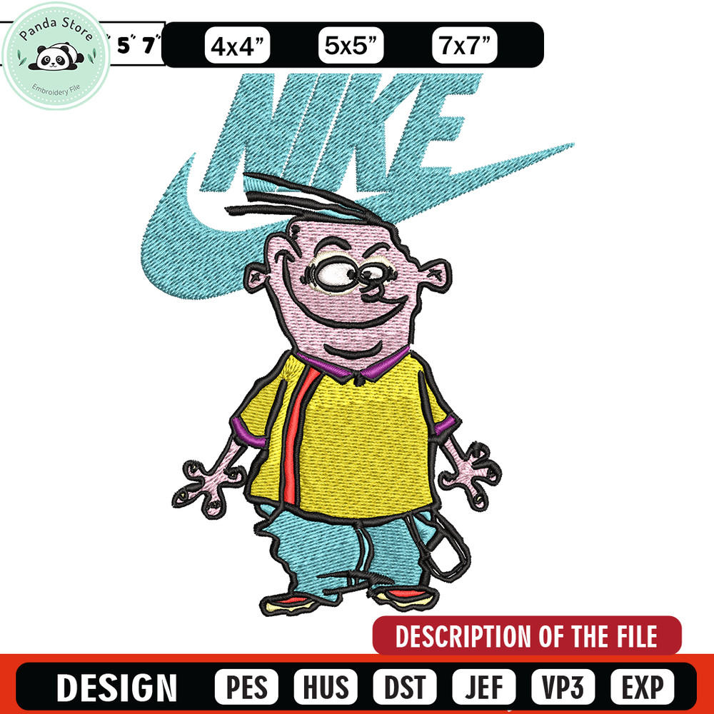 Cartoon swoosh Nike Embroidery design, Cartoon swoosh Nike Embroidery, Nike design, Embroidery file, Instant download.jpg