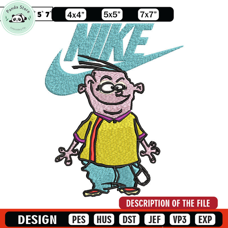 Cartoon swoosh Nike Embroidery design, Cartoon swoosh Nike Embroidery, Nike design, Embroidery file, Instant download.jpg