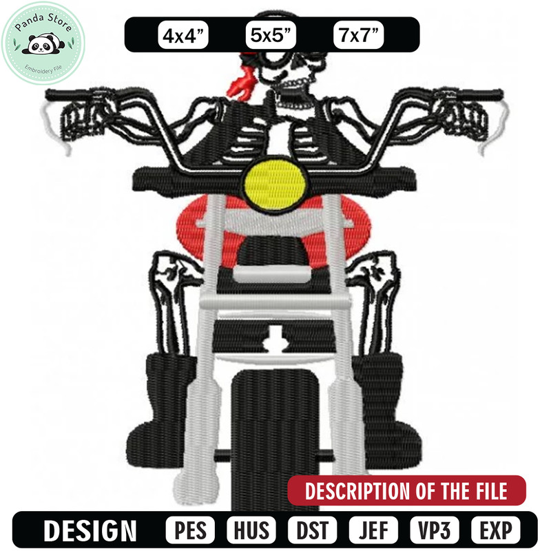 Chopper embroidery design, Brand design, Embroidered shirt, Brand shirt, Brand Embroidery, digital download.jpg