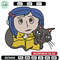 Coraline And Black Cat Embroidery Design, Coraline Embroidery, Embroidery File, Cartoon shirt, Digital download.jpg