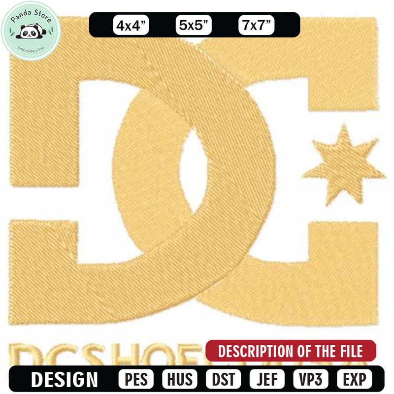 Dcshoecousa embroidery design, Embroidery design, Sale design, Embroidered shirt, Logo Embroidered, digital download.jpg