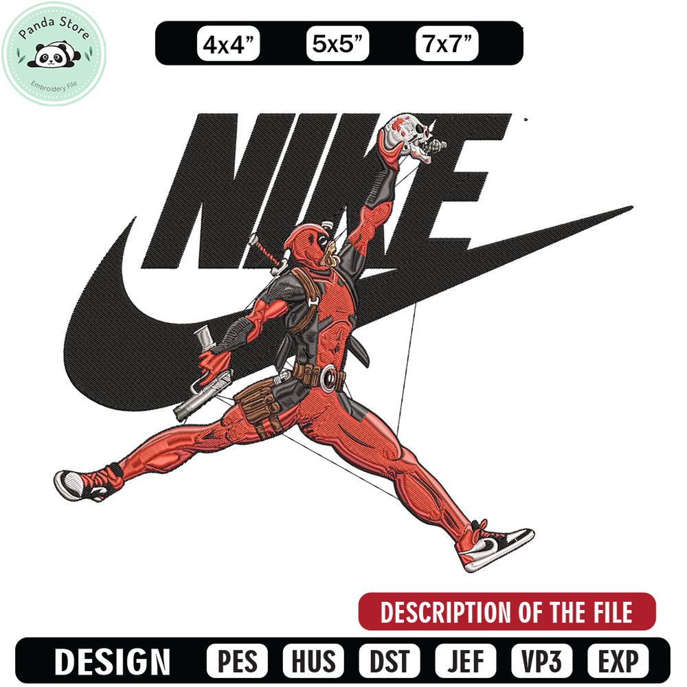 Deadpool nike Embroidery Design, Deadpool Embroidery, Embroidery File,Nike Embroidery, Anime shirt, Digital download.jpg