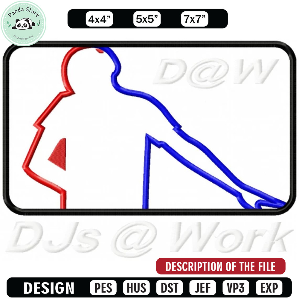 Dj work embroidery design, Brand design, Embroidered shirt, Brand shirt, Brand Embroidery, digital download.jpg