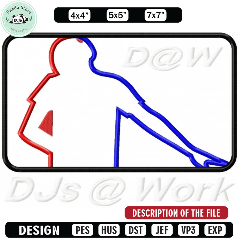 Dj work embroidery design, Brand design, Embroidered shirt, Brand shirt, Brand Embroidery, digital download.jpg