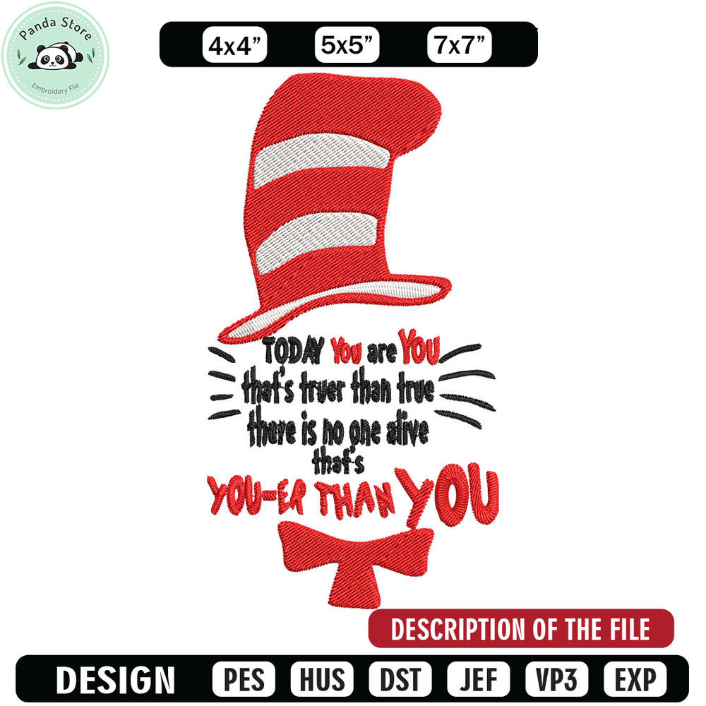 Dr Seuss Embroidery Design, Dr seuss Embroidery, Embroidery File, logo shirt, Embroidery design, Digital download.jpg