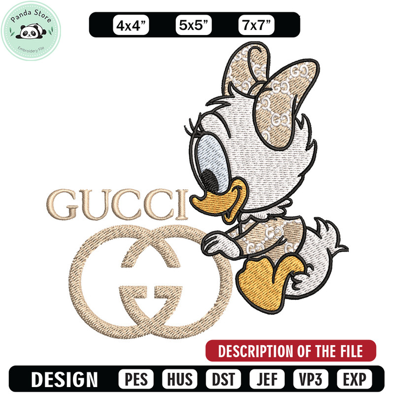 Duck baby Embroidery Design, Gucci Embroidery, Embroidery File, Logo shirt, Sport Embroidery, Digital download.jpg