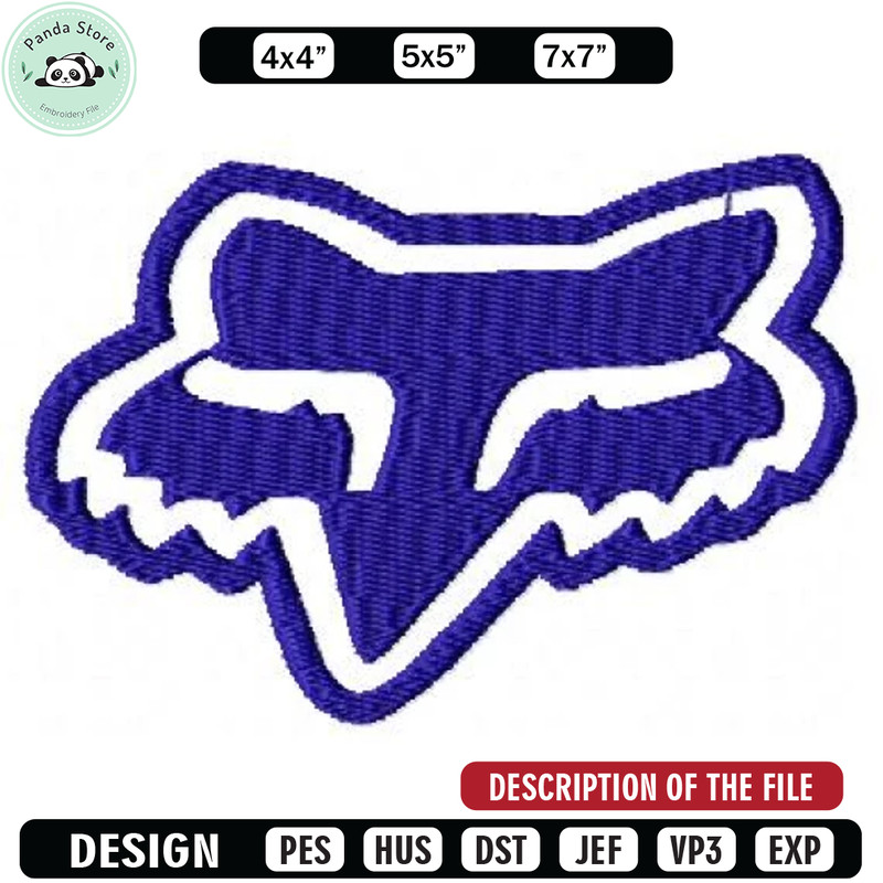 Foxblack embroidery design, Brand design, Embroidered shirt, Brand shirt, Brand Embroidery, digital download.jpg