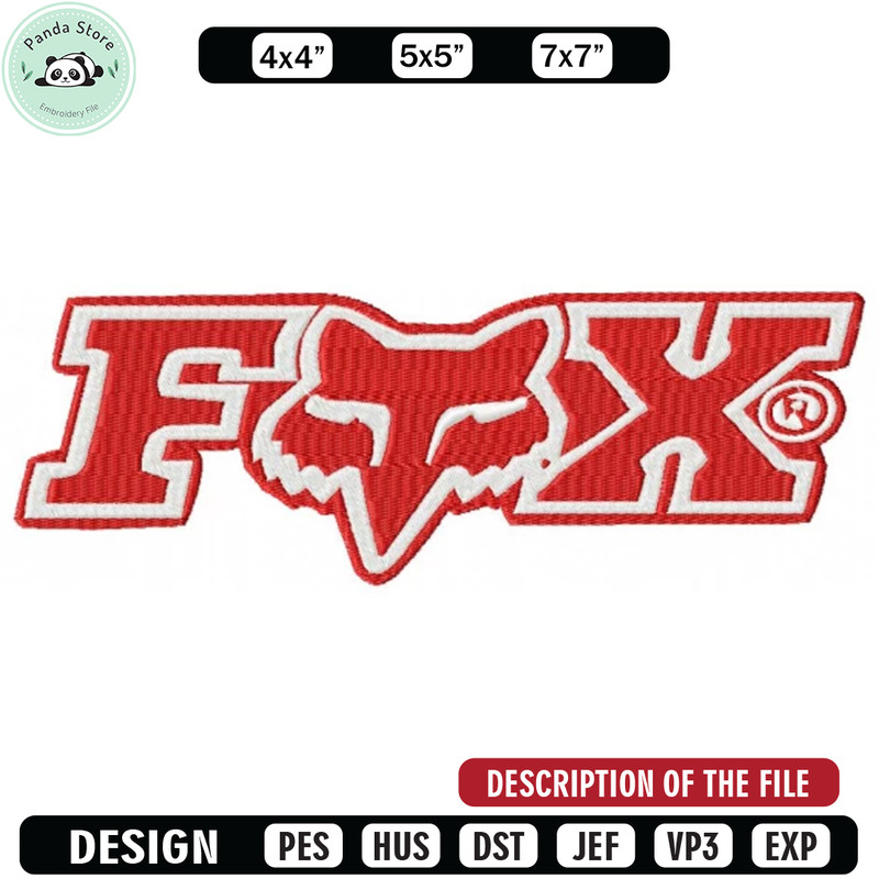 Foxlg embroidery design, Brand design, Embroidered shirt, Brand shirt, Brand Embroidery, digital download.jpg