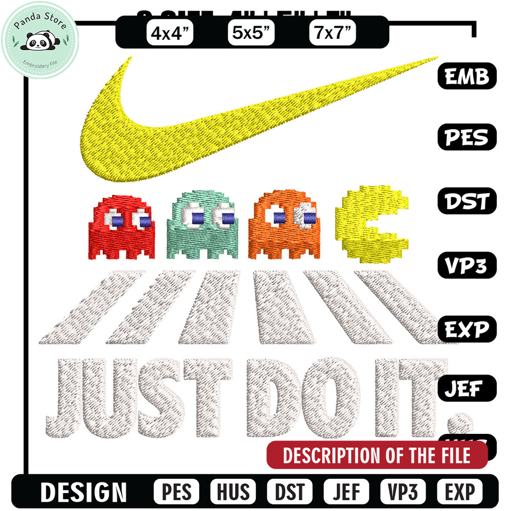 Game Nike Embroidery design, Game Embroidery, Nike design, Embroidery file, cartoon shirt, Instant download.jpg