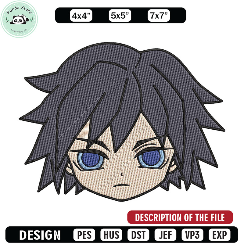 Giyuu chibi Embroidery Design,Demon slayer Embroidery,Embroidery File,Anime Embroidery,Anime shirt, Digital download.jpg
