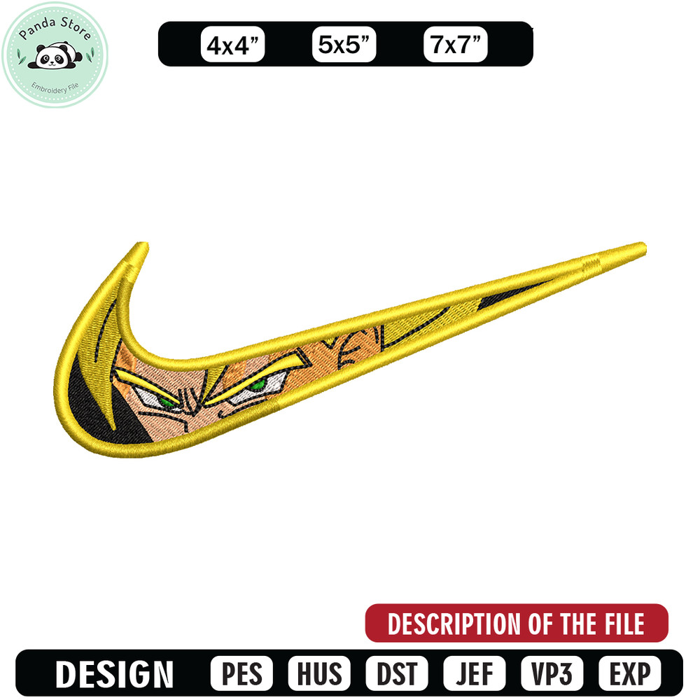 Goku ss eyes Nike embroidery design, Dragon Ball embroidery, nike design, anime design, anime shirt, Digital download.jpg