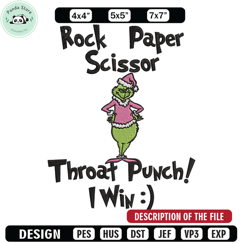 Grinch Embroidery Design, Grinch Embroidery, Embroidery File, Chrismas Embroidery, Anime shirt, Digital download.jpg