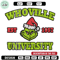 Grinch Whoville University Christmas Embroidery design, Grinch Christmas Embroidery, logo design, Digital download.jpg