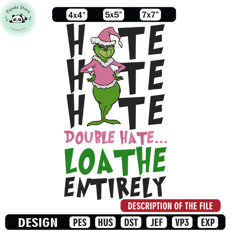 Grinchmas Embroidery Design, Grinch Embroidery, Embroidery File, Chrismas Embroidery, Anime shirt,Digital download.jpg