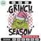 Grinchy season Embroidery Design, Grinch Embroidery, Embroidery File,Chrismas Embroidery, Anime shirt, Digital download.jpg