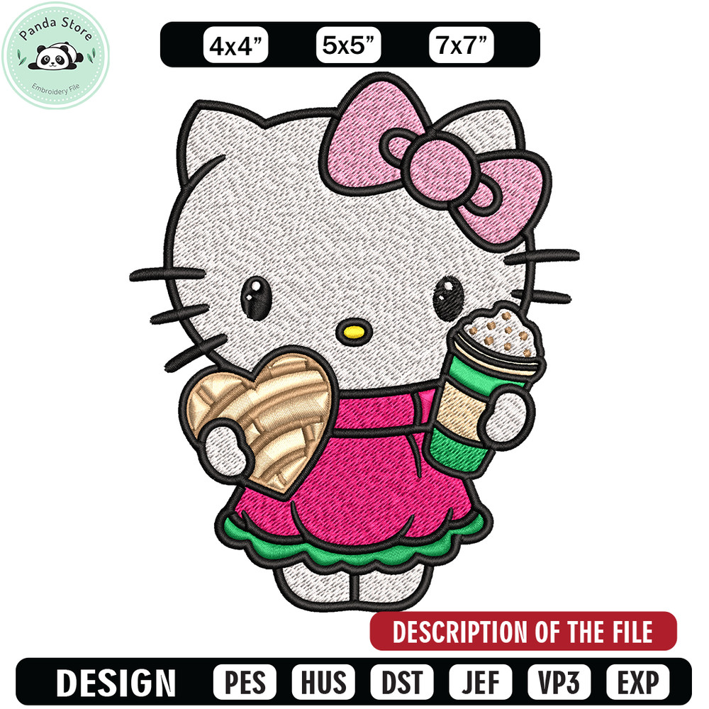 Hallokitty Embroidery design, Hallokitty Embroidery, cartoon design, Embroidery File, cartoon shirt, Digital download.jpg