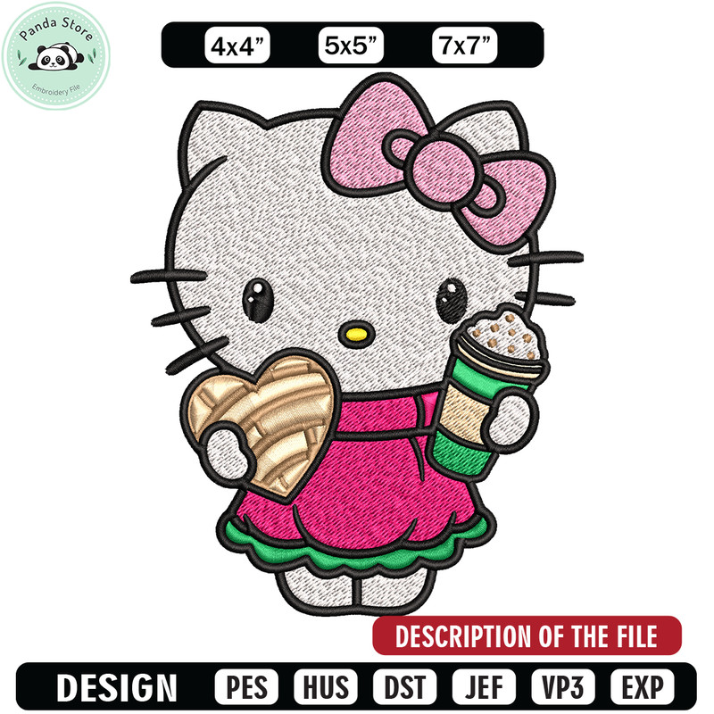 Hallokitty Embroidery design, Hallokitty Embroidery, cartoon design, Embroidery File, cartoon shirt, Digital download.jpg