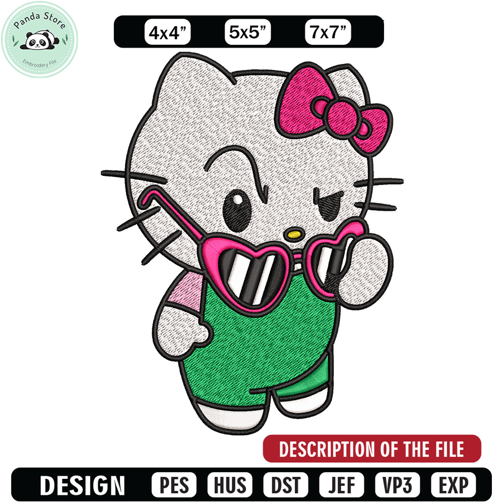 Hallokitty Embroidery design, Hallokitty Embroidery, Embroidery File, cartoon design, logo shirt, Digital download.jpg