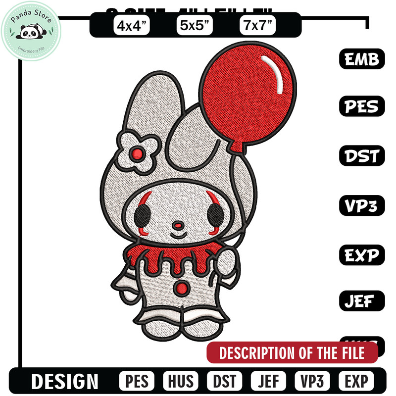 Hallokitty halloween Embroidery design, Hello kitty Embroidery, cartoon design, Embroidery File, Digital download.jpg