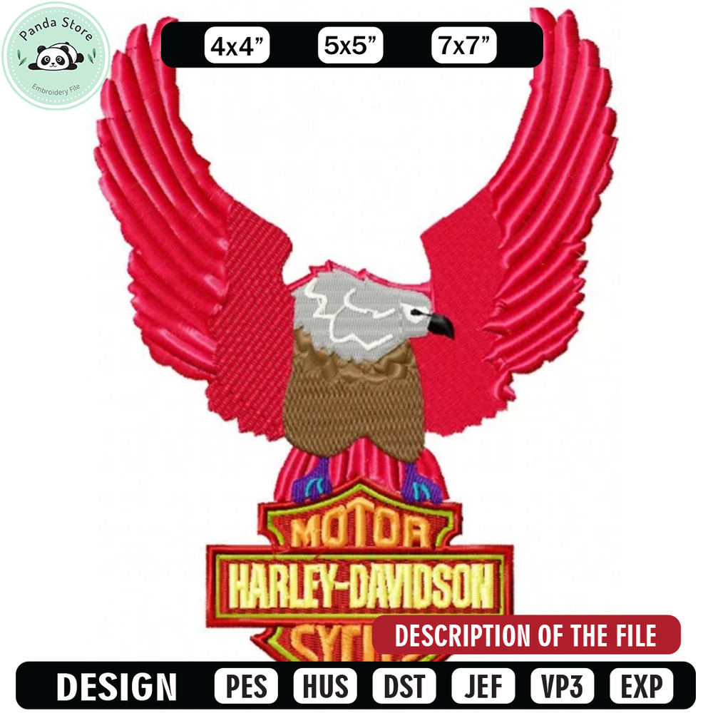 Harley davidson embroidery design, Brand design, Embroidered shirt, Brand shirt, Brand Embroidery, digital download.jpg