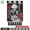 Hatake Kakashi Embroidery Design, Naruto Embroidery, Embroidery File, Anime Embroidery, Anime shirt, Digital download.jpg