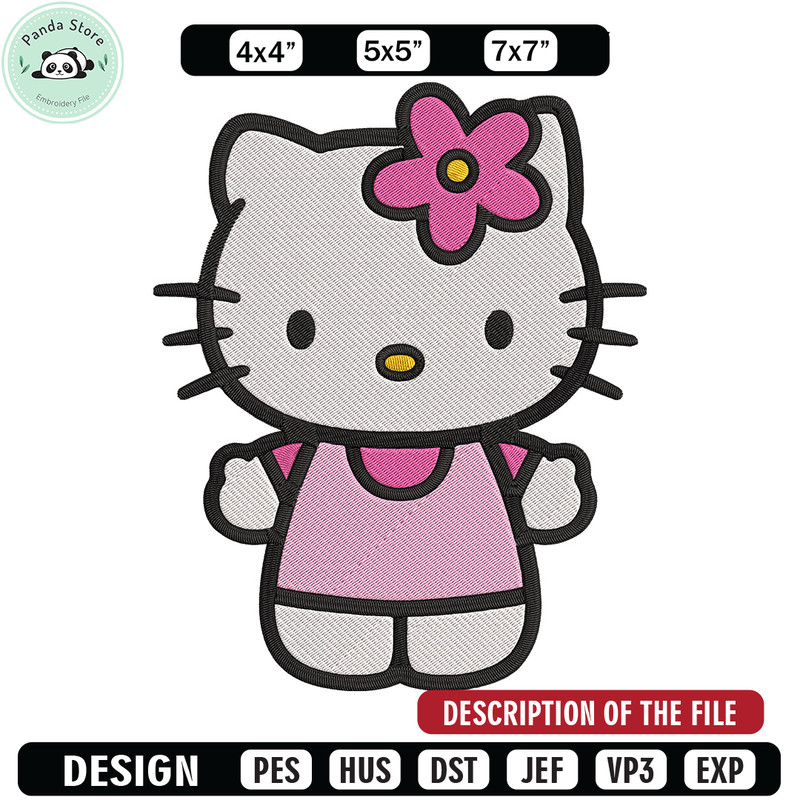 Hello kitty Embroidery Design, Hello kitty Embroidery, Embroidery File, Anime Embroidery, Anime shirt, Digital download 1.jpg