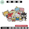 Hello Kitty friends Embroidery Design, Hello kitty Embroidery, Embroidery File, Anime Embroidery, Digital download.jpg