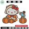 Hello kitty pumpkin Embroidery Design, Hello kitty Embroidery, Embroidery File, Anime Embroidery, Digital download.jpg