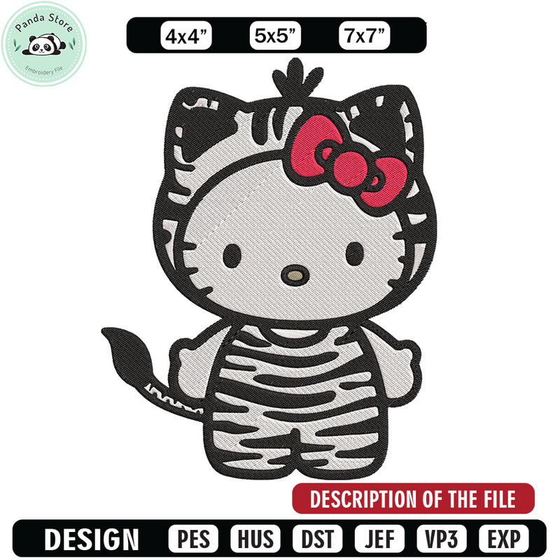 Hello Kitty sticker Embroidery Design, Hello kitty Embroidery, Embroidery File, Anime Embroidery, Digital download 1.jpg