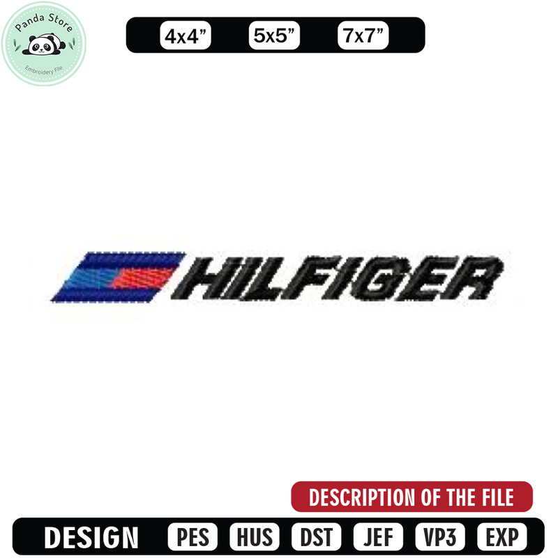 Hillfiger logo embroidery design, Embroidery design, Sale design, Embroidered shirt, Logo Embroidered, digital download.jpg