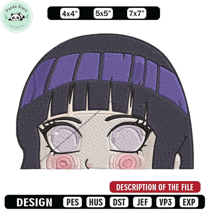 Hinata chibi Embroidery Design, Naruto Embroidery, Embroidery File, Anime Embroidery, Anime shirt, Digital download.jpg