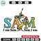 I am Sam Sam I Am Dr Seuss Embroidery Design, Dr Seuss Embroidery, Embroidery File, Embroidery design, Digital download.jpg