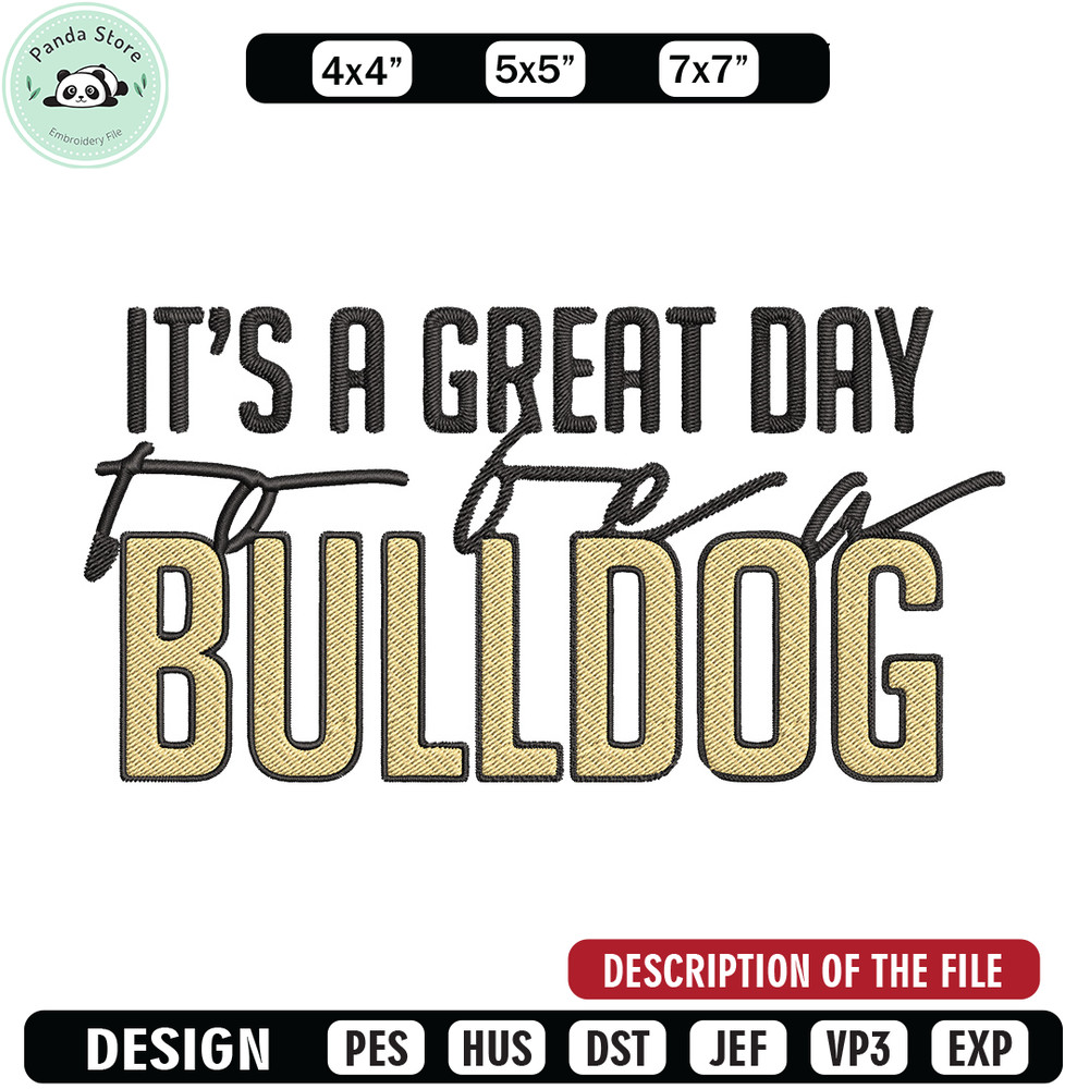 It's a Bulldog Thing embroidery design, Bulldog embroidery, Sport embroidery,Logo sport embroidery,Embroidery design.jpg