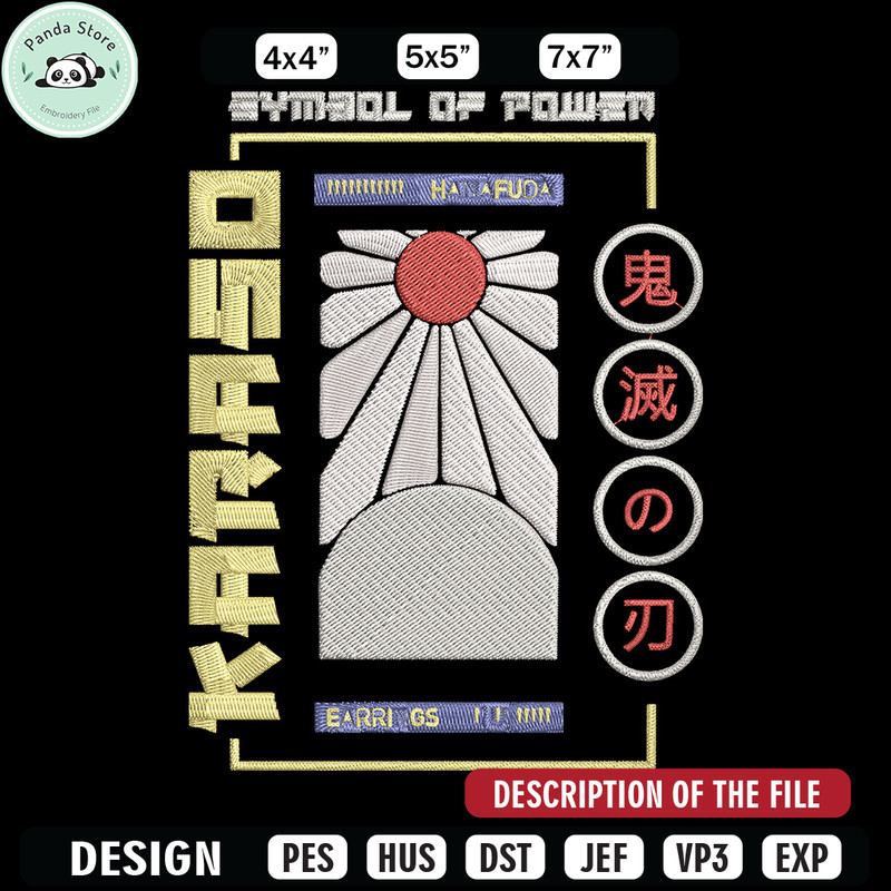 Japan Flag Embroidery Design, Flag Embroidery, Embroidery File, Anime Embroidery, Anime shirt, Digital download.jpg