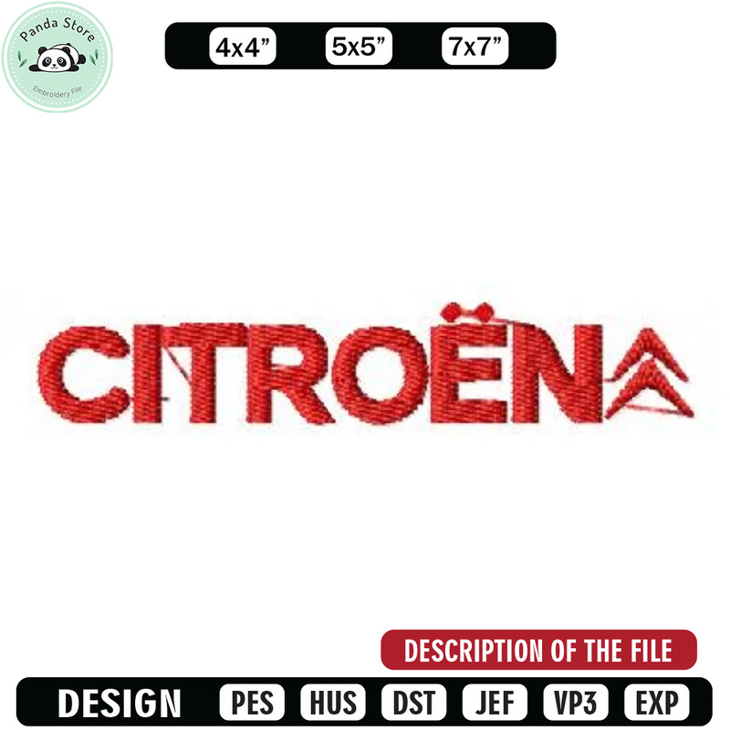 Log citroen car embroidery design, Embroidered shirt, Car Embroidery, Car design, Logo design, digital download.jpg