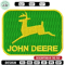 Logo john deere car embroidery design, Embroidered shirt, Car Embroidery, Car design, Logo design, digital download.jpg