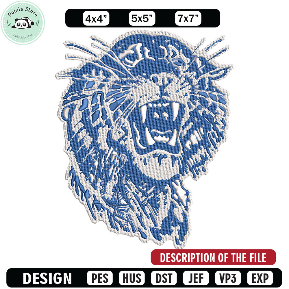 Memphis Tigers logo embroidery design, Logo embroidery, Sport embroidery, logo sport embroidery, Embroidery design.jpg