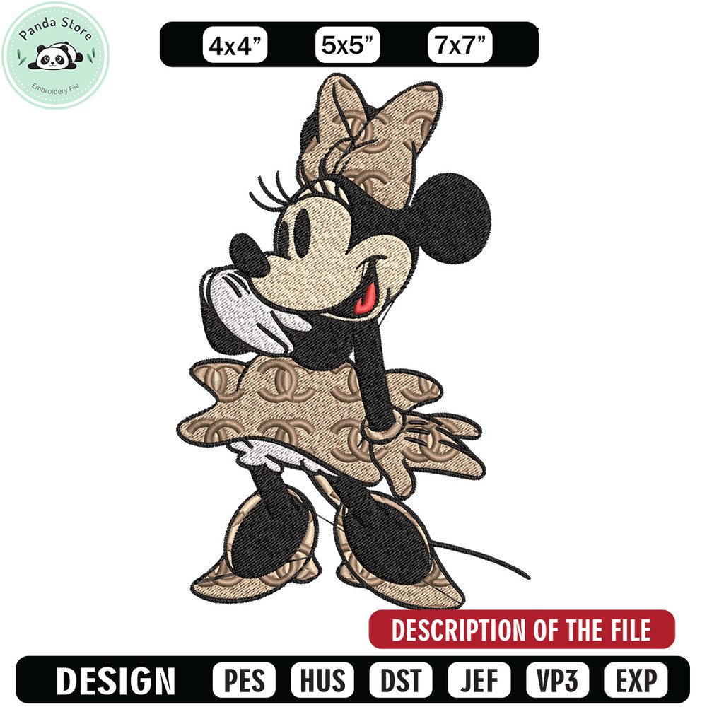 Minnie fun gucci Embroidery Design, Gucci Embroidery, Brand Embroidery, Logo shirt, Embroidery File, Digital download.jpg