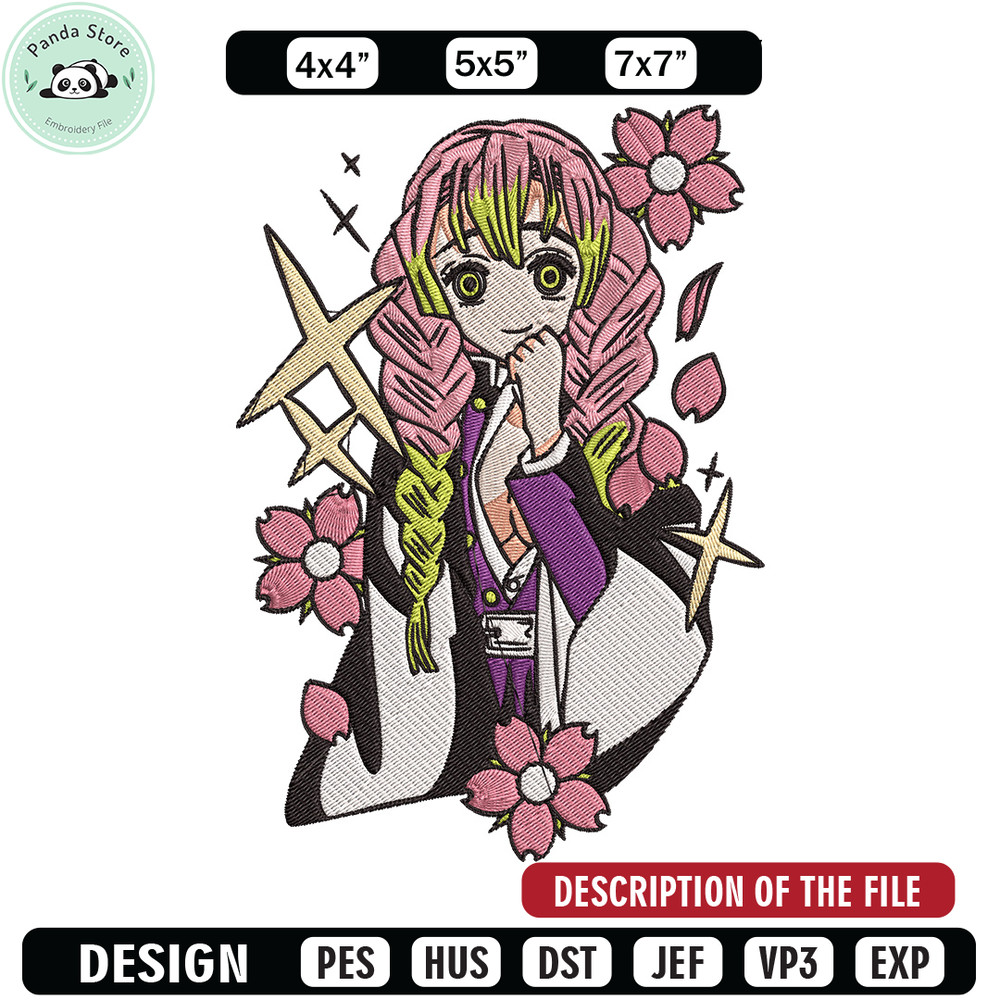Mitsuri Embroidery Design, Demon slayer Embroidery, Embroidery File, Anime Embroidery,Anime shirt, Digital download.jpg
