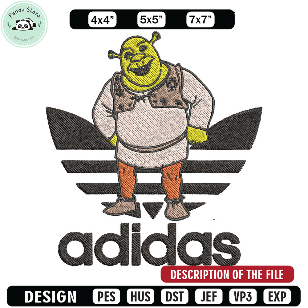 Monster adidas Embroidery Design, Adidas Embroidery, Embroidery File, Brand Embroidery, Logo shirt, Digital download.jpg