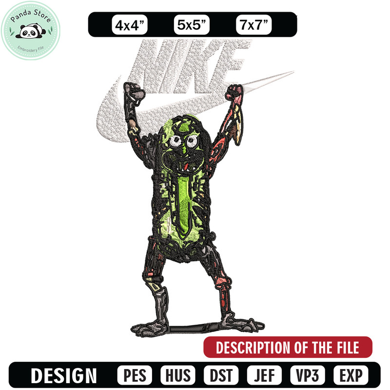 Monster Nike Embroidery design, Monster Embroidery, Nike design, Embroidery file, cartoon shirt, Instant download.jpg