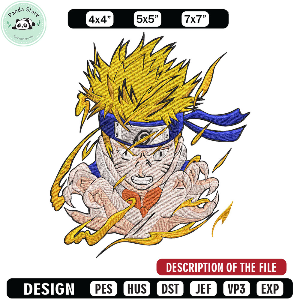 Naruto kid Embroidery Design, Naruto Embroidery, Embroidery File, Anime Embroidery, Anime shirt, Digital download.jpg