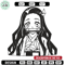Nezuko Kamado Embroidery Design,Demon slayer Embroidery,Embroidery File,Anime Embroidery,Anime shirt, Digital download.jpg