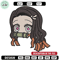 Nezuko sticker Embroidery Design, Demon slayer Embroidery, Embroidery File, Anime Embroidery, Digital download 1.jpg