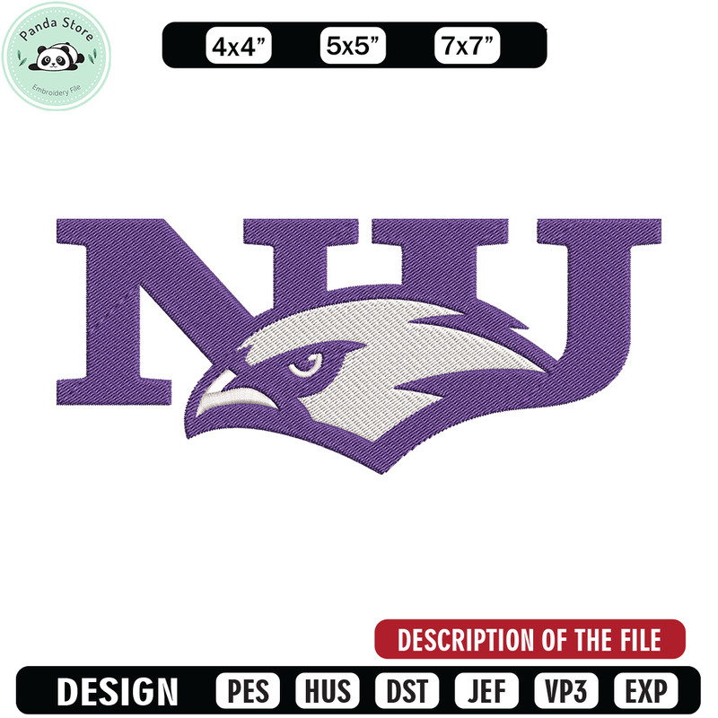 Niagara University Logo embroidery design, NCAA embroidery, Sport embroidery,Logo sport embroidery,Embroidery design.jpg