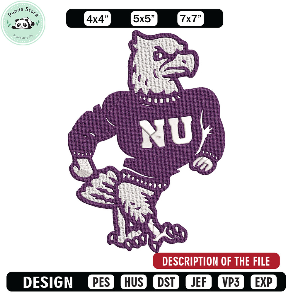 Niagara University logo embroidery design,NCAA embroidery, Sport embroidery,logo sport embroidery,Embroidery design.jpg