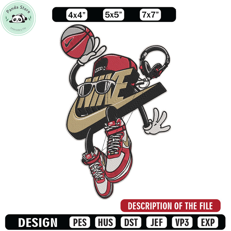 Nike Basketball Logo Embroidery Design, Nike Embroidery, Embroidery File, Anime Embroidery, Anime shirt,Digital download.jpg