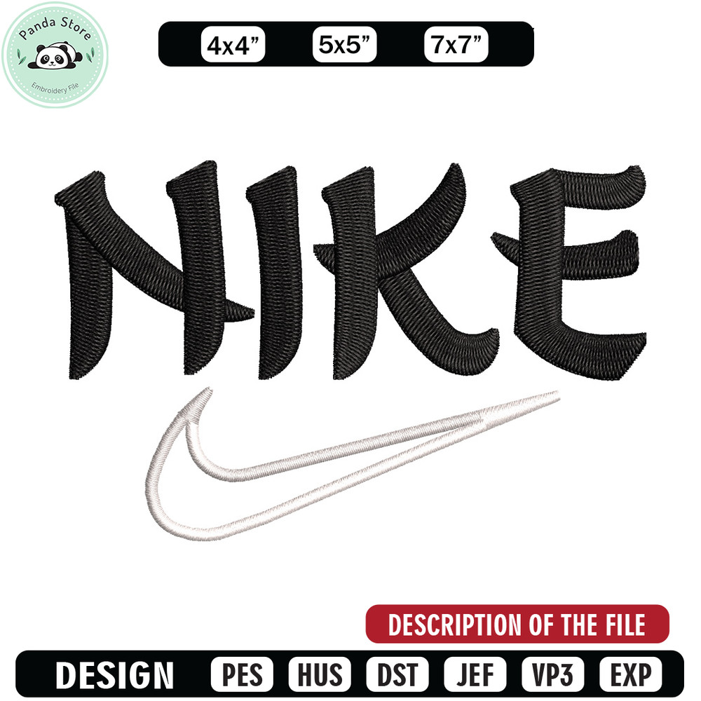 Nike black embroidery design, Nike embroidery, Nike design, Embroidery shirt, Embroidery file,Digital download.jpg