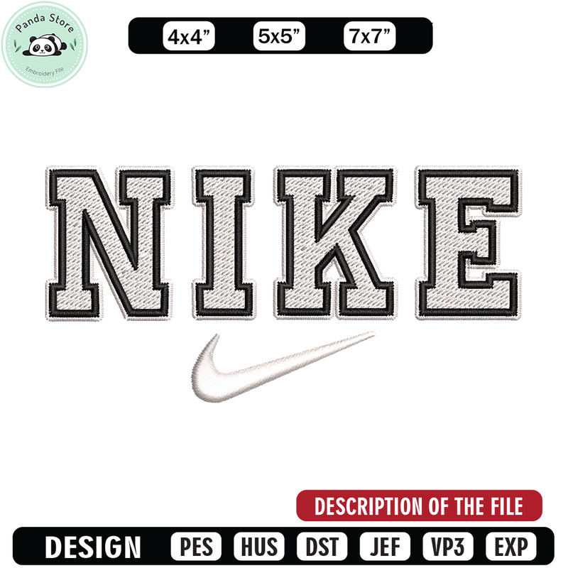 Nike black white embroidery design, Nike embroidery, Nike design,Embroidery file,Embroidery shirt,Digital download.jpg