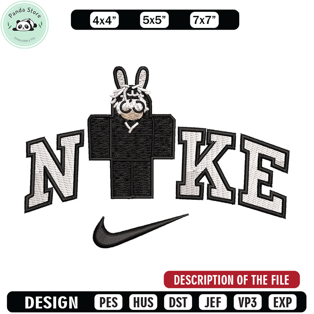 Nike bunny lego embroidery design, Bunny embroidery, Nike design, Embroidery shirt, Embroidery file, Digital download.jpg